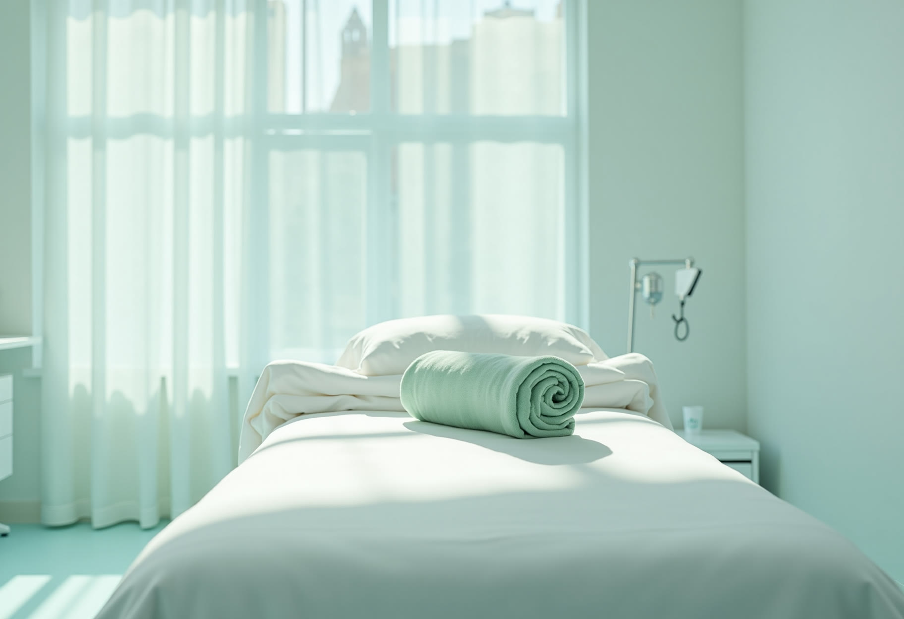 Room one reset with fresh linens