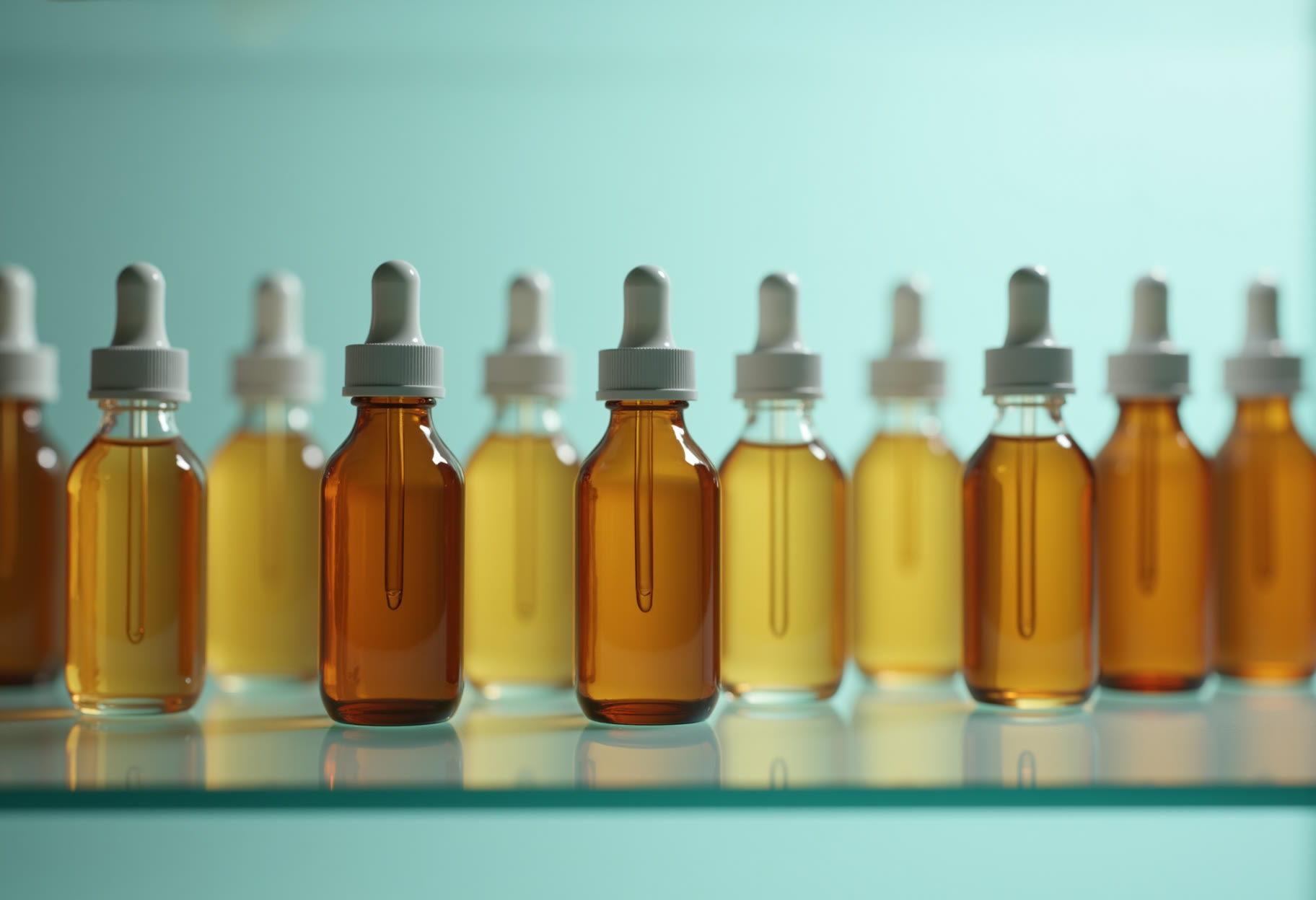 The serum shelf, restocked for the week